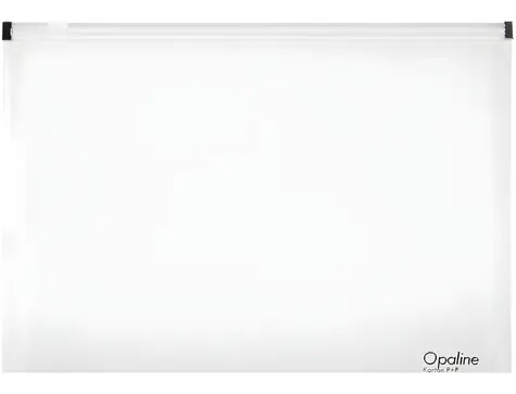 KARTON P+P Opaline A5 čirá / Desky / Zip zavírání / PP / Transparentní