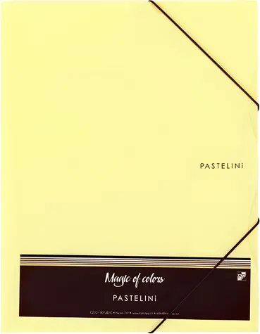 KARTON P+P Pastelini žlutá / Složka / A4 / guma, 3 klopy