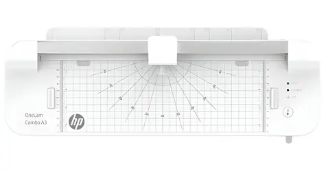 HP OneLam Combo A3 bílá / Laminátor / za tepla i za studena / integrovaná řezačka / 400 mm/min