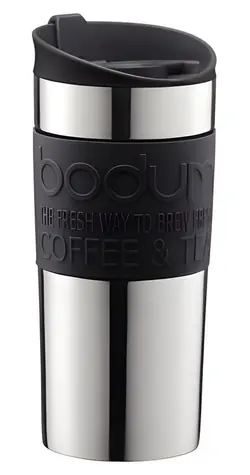 Bodum Travel Mug SS černá / Termohrnek / nerezová ocel / 0,35 l
