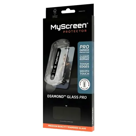 MyScreen Diamond Glass Pro Fit Frame / Ochranné sklo / Samsung Galaxy S24 / s instalačním rámečkem / 9H
