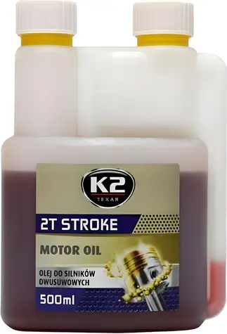 K2 TEXAR 2T STROKE červený 500 ml / Polosyntetický motorový olej / Pro dvoutaktní motory