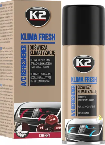 K2 Klima Fresh Cherry / Osvěžovač vzduchu do auta / 150 ml