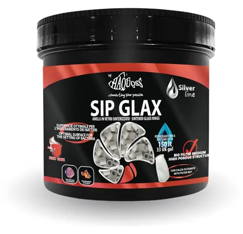 Haquoss SIP GLAX 270 g / Filtrační náplň / Keramické kroužky / Akvaristika