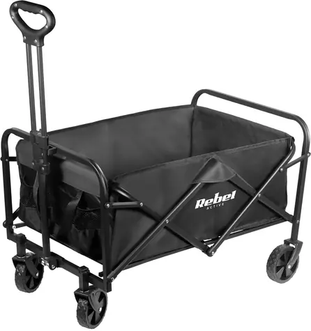 REBEL ACTIVE Skládací plážový vozík / Objem 80 l / Nosnost 100 kg