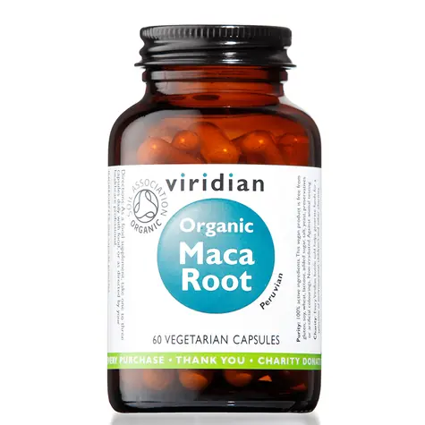 Viridian Organic Maca Root 60 cps / Doplněk stravy / 500 mg / Vegan