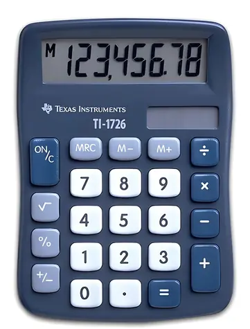 Texas Instruments TI 1726 / Kalkulačka / Kapesní