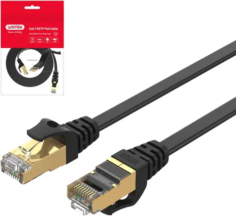 Unitek Patch kabel RJ45 Cat.7 SSTP černá / Patch kabel / RJ45-RJ45 / 2 m