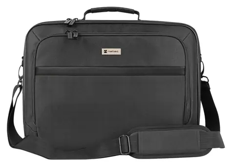 Natec BOXER LITE černá / Brašna na notebook / 15,6" / polyester / Anti-Shock System