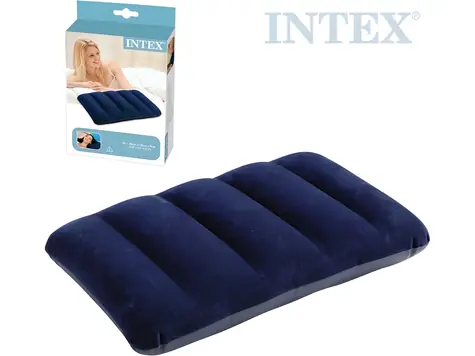 INTEX Cestovní nafukovací polštář modrá / Polštář / 43x28x9 cm