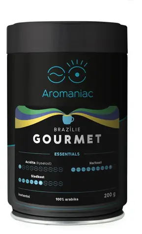 Brazílie Gourmet / Instantní káva / 200 g / Dóza
