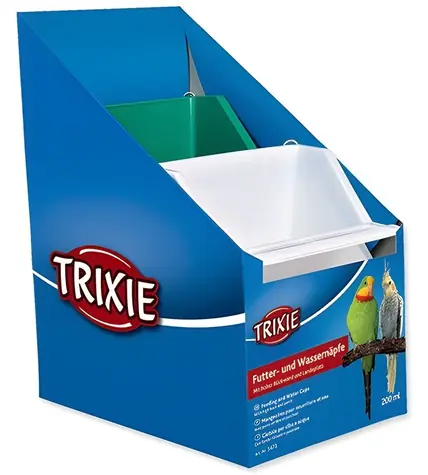 TRIXIE Závěsné krmítko pro ptáky / Krmítko / Plastové / 80 ml / 6x6 cm