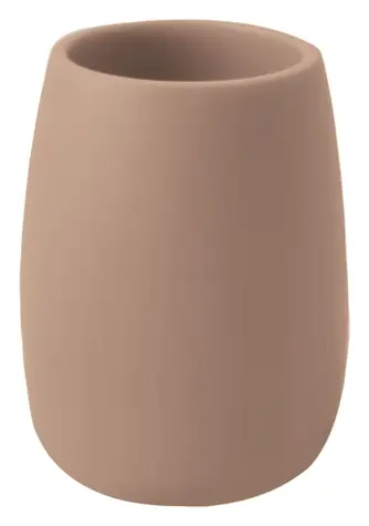 Spirella SVEN kelímek na kartáčky matně cappuccino / polyresin