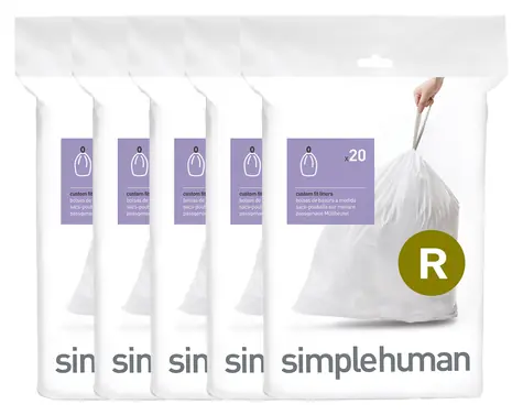 Simplehuman Sáčky do koše 10 l typ R / Sáčky do odpadkového koše / zatahovací / 100 ks / 15 µm