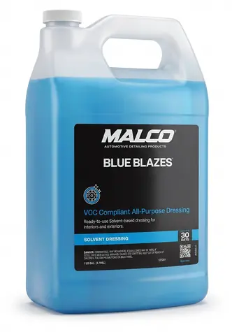 MALCO Blue Blazes / Ochranný přípravek na gumu, plasty a vinyl / 3785 ml