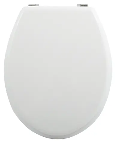 MSV WC prkénko bílé / MDF / pozinkované panty