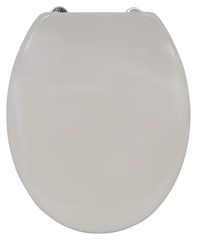 MSV WC prkénko šedo-hnědé / Duroplast Thermodur / Soft close / Nerezové panty