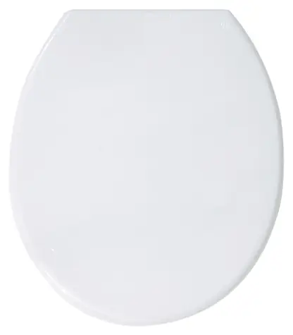 MSV WC prkénko bílé / Polypropylen / Nerezové panty / 440 x 365 x 35 mm