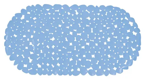 MSV GALETS protiskluzová podložka do vany pastelově modrá / PVC / 35 x 68 cm