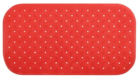 MSV CLASS Premium protiskluzová podložka do vany červená / SBS kaučuk / 36 x 65 cm