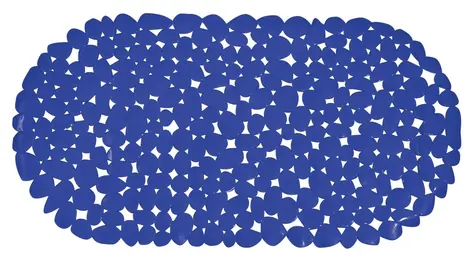 MSV GALETS protiskluzová podložka do vany tmavě modrá / PVC / 99 x 39 cm