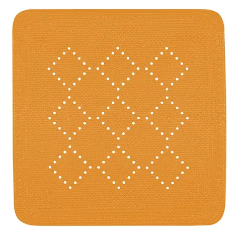 SPIRELLA Protiskluzová podložka do sprchy ALASKA oranžová 55 x 55 cm / PVC