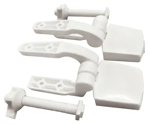 MSV náhradní panty pro WC prkénko / Panty / polypropylen / 120 x 50 x 30 mm