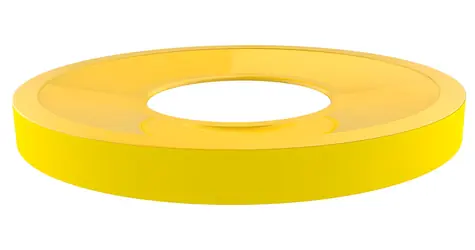 ALDA Víko pro koš Eko 45 l žluté / Víko / lakovaná ocel / pro třídění plastů