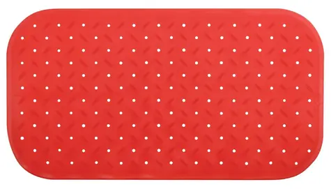 MSV CLASS Premium protiskluzová podložka do vany červená / SBS kaučuk / 36 x 76 cm