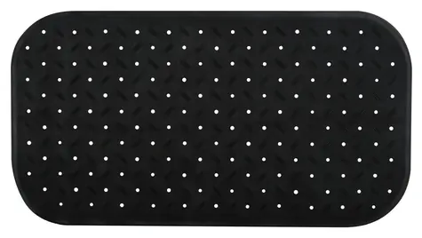 MSV CLASS Premium protiskluzová podložka do vany černá / SBS kaučuk / 36 x 76 cm