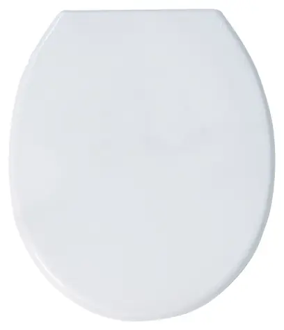 MSV WC prkénko bílé / Plast / Plastové panty / 460 x 370 x 35 mm