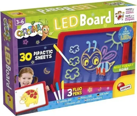 LISCIANI Tabule LED Carotina / Výuková hračka