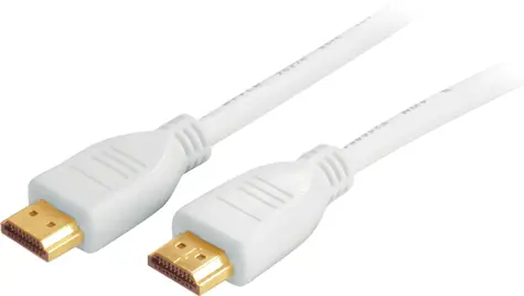 SCONN HDMI kabel 7,5 m bílý / Kabel HDMI / pozlacené konektory / 4K Ultra HD / HEAC / A-A