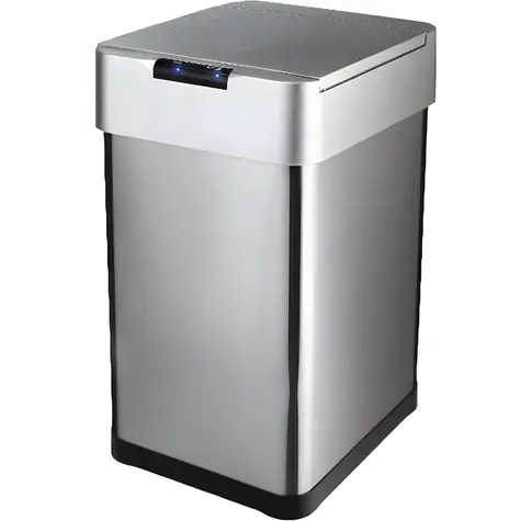 Lamart LT8127 stříbrná / Bezdotykový odpadkový koš / 30 l / senzor pohybu / USB-C napájení / nerez, plast