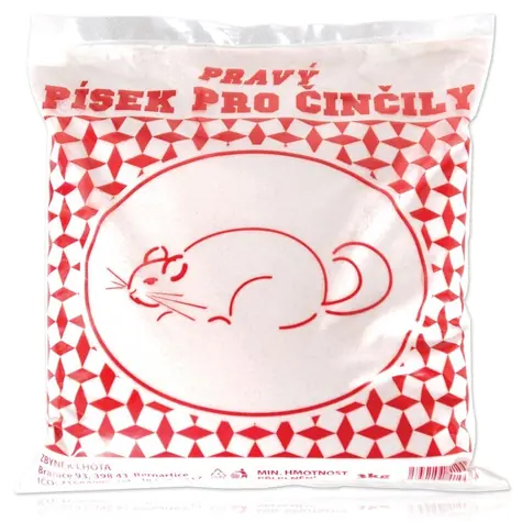 Lhota Koupací písek pro činčily 3 kg / Koupací písek / bílý