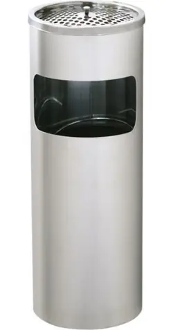 Linea Trade Odpadkový koš s popelníkem / Odpadkový koš / 17 l / kov