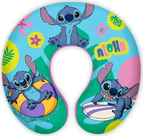 SEVEN Cestovní polštářek pro děti Stitch / Cestovní polštářek / Na krk / Průměr 21 cm / Od 3 let