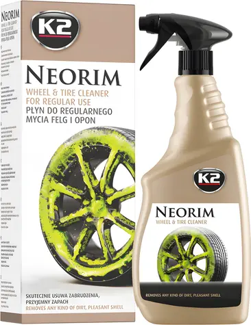 K2 GOLD NEORIM 700ml / Čistič disků a pneumatik / alkalický / s inhibitory koroze