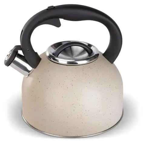 Lamart LT7100 Dots krémová / Konvice na vodu / 3 l / nerez / píšťalka