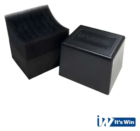 It's Win WINC-242 černá / Pěnový aplikátor na pneumatiky / Zig-Zag / 70x64x70 mm
