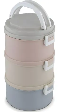 Lamart LT6040 Jídlonosič ecru / 3 nádoby / 2,1 l