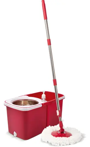 Lamart LT8062 Clean červený / Mop / Rotační se ždímačem / Skládací / 10 l / 120 cm