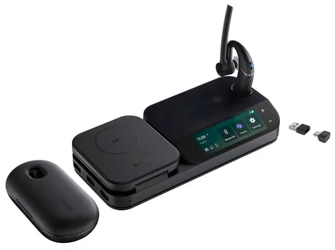 Yealink BH71 Workstation Pro černá / Bezdrátová mono sluchátka s mikrofonem / Bluetooth 5.2 / USB-C/A / výdrž 10 h