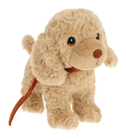 KEEL TOYS Keeleco Plyšový pes na vodítku Španěl / 23 cm / od 3 let