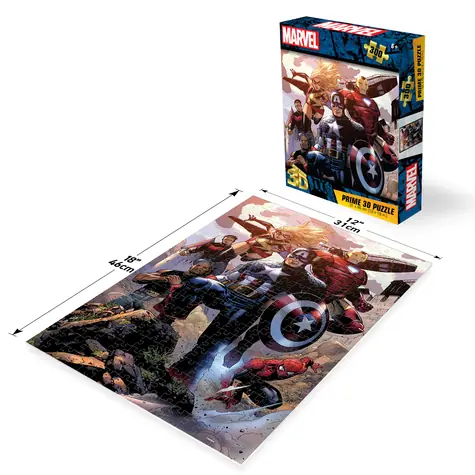 PRIME 3D Puzzle Marvel Avengers / 3D efekt / 300 dílků