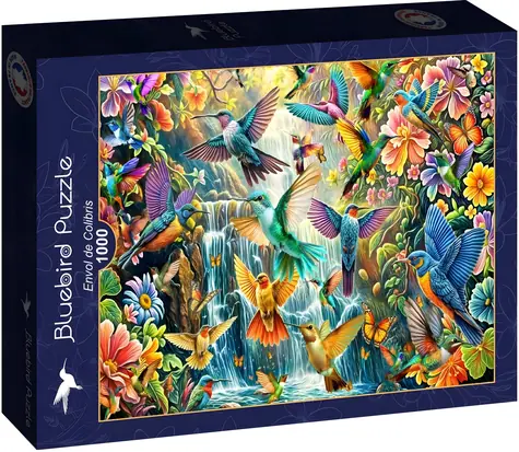 BLUEBIRD Puzzle Let kolibříků / 1000 dílků / 69 x 47,8 cm