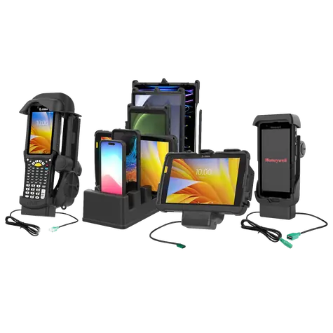 RAM Mounts GDS-SKIN-ZE37-C / Ochranné pouzdro pro Zebra EM45 / GDS konektor / USB-C / klip na opasek