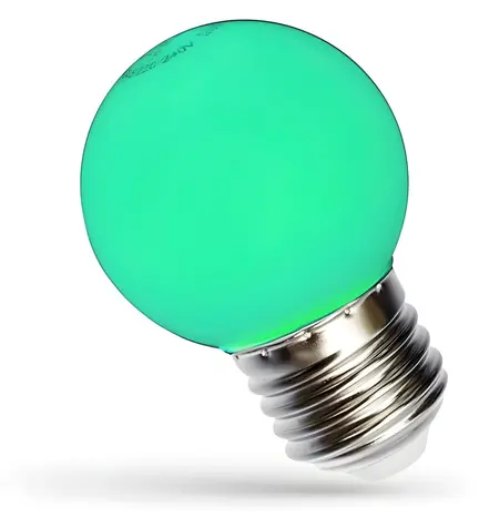Spectrum LED kulička zelená / Žárovka / E27 / 230V / 1W
