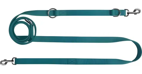 Chaba Vodítko pro psy nastavitelné 10 mm tyrkysové / Vodítko / páska / nastavitelná délka