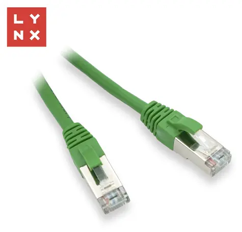 LYNX patch kabel Cat5e FTP zelený / Patch kabel / 5 m / CCA